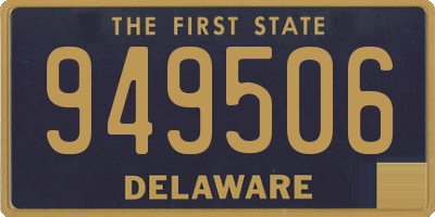 DE license plate 949506