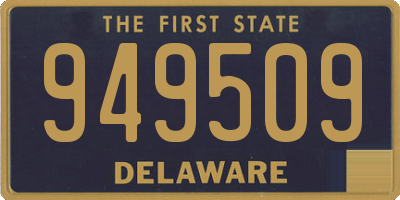 DE license plate 949509