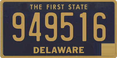 DE license plate 949516