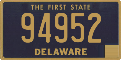 DE license plate 94952