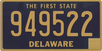 DE license plate 949522