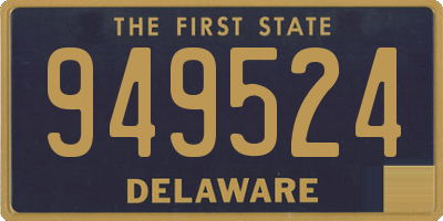 DE license plate 949524