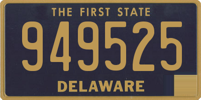 DE license plate 949525