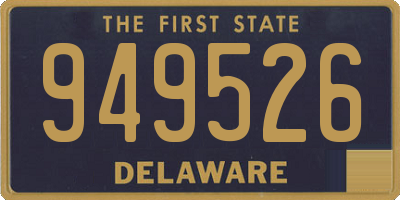 DE license plate 949526
