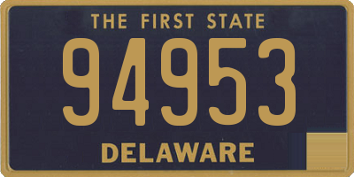 DE license plate 94953