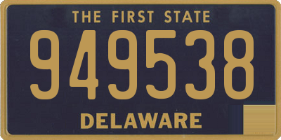 DE license plate 949538