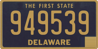 DE license plate 949539