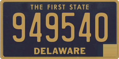 DE license plate 949540