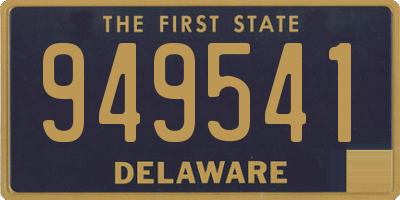 DE license plate 949541