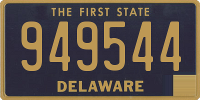 DE license plate 949544
