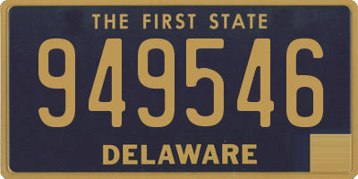 DE license plate 949546
