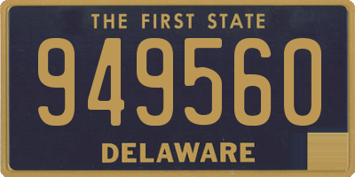 DE license plate 949560