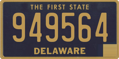 DE license plate 949564