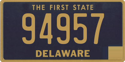 DE license plate 94957