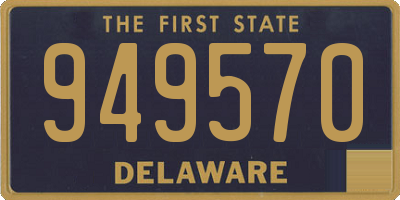 DE license plate 949570
