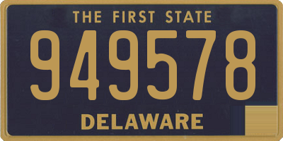 DE license plate 949578