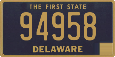 DE license plate 94958