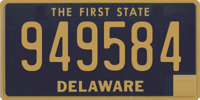 DE license plate 949584