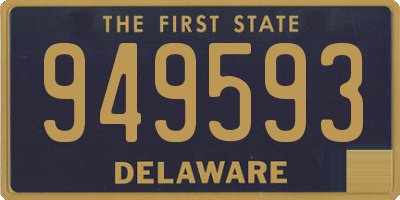 DE license plate 949593