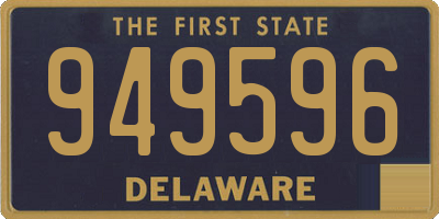 DE license plate 949596