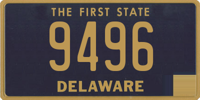 DE license plate 9496