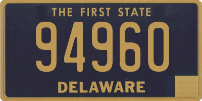 DE license plate 94960