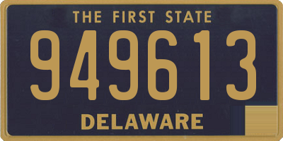 DE license plate 949613