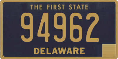 DE license plate 94962