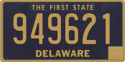 DE license plate 949621