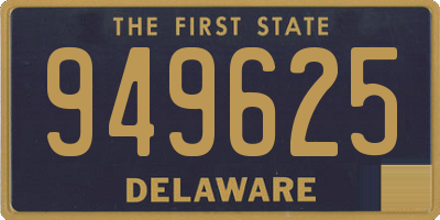 DE license plate 949625