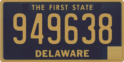 DE license plate 949638