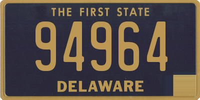 DE license plate 94964