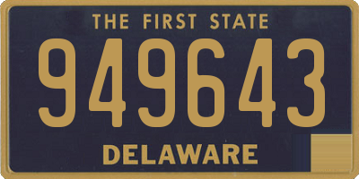 DE license plate 949643