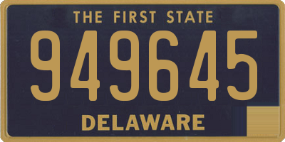DE license plate 949645
