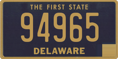 DE license plate 94965