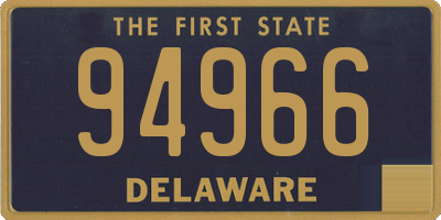 DE license plate 94966