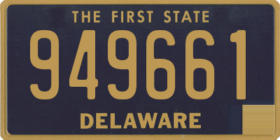 DE license plate 949661