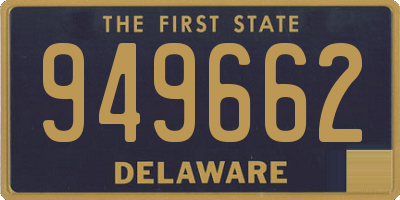 DE license plate 949662
