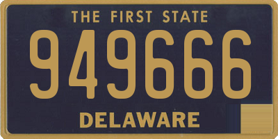 DE license plate 949666