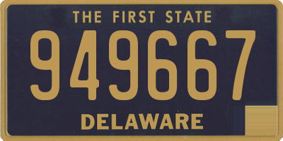 DE license plate 949667