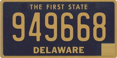 DE license plate 949668