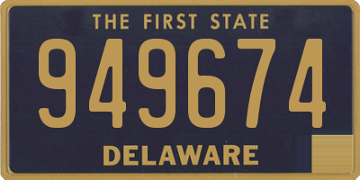 DE license plate 949674