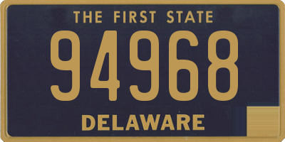 DE license plate 94968