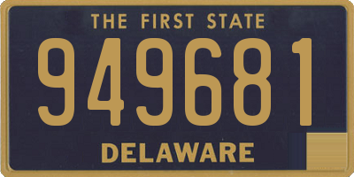 DE license plate 949681