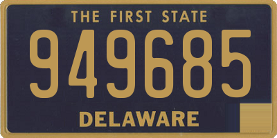 DE license plate 949685