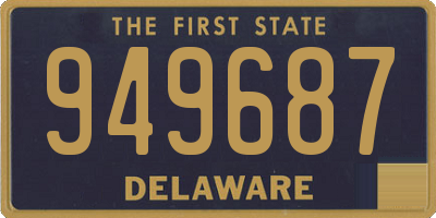 DE license plate 949687