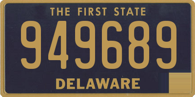 DE license plate 949689