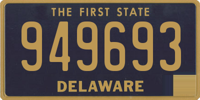 DE license plate 949693