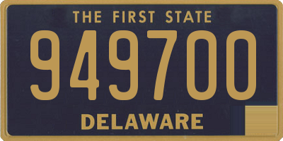 DE license plate 949700