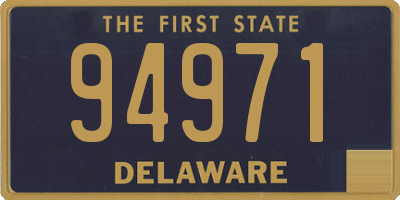 DE license plate 94971